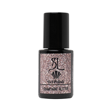 GEL POLISH LED/UV 15ML CHAMPAGNE GLITTER